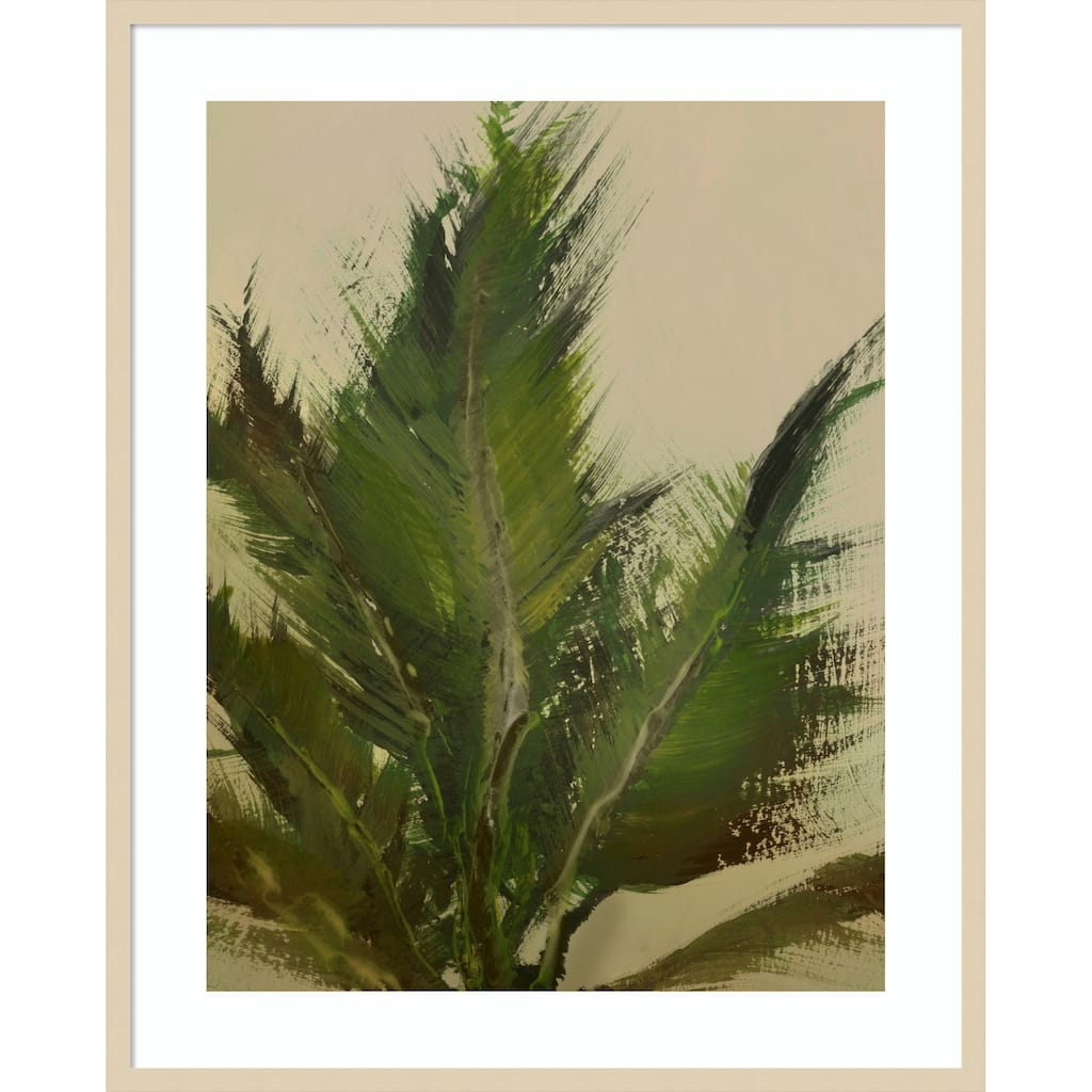 Verdant Strokes by Dan Hobday Wood Framed Wall Art Print