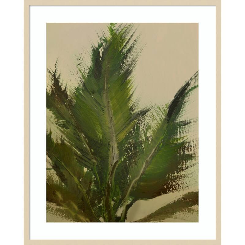 Verdant Strokes by Dan Hobday Wood Framed Wall Art Print