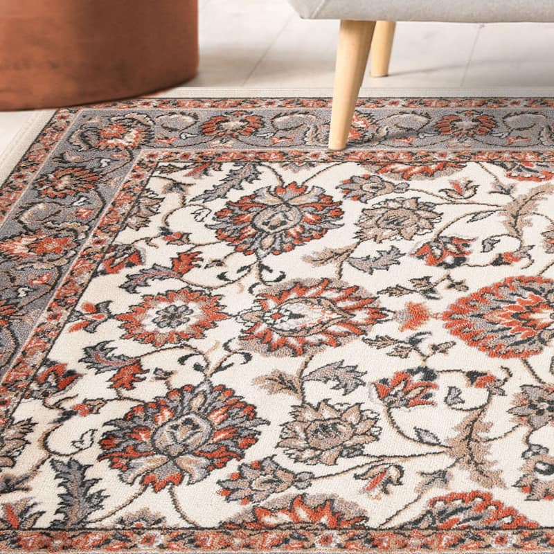 Superior Lille Classic Floral Medallion Indoor Runner or Area Rug