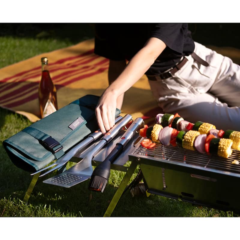 Joseph Joseph GrillOut 4-piece BBQ Tool Set with Storage Case
