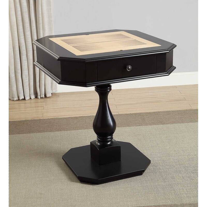 Bishop Cherry Finish Reversible Chess Checker Game Table w/Game Tray (Chess Fingures Not Included)