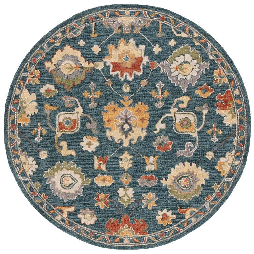 SAFAVIEH Handmade Metro Gilette French Country Floral Wool Rug
