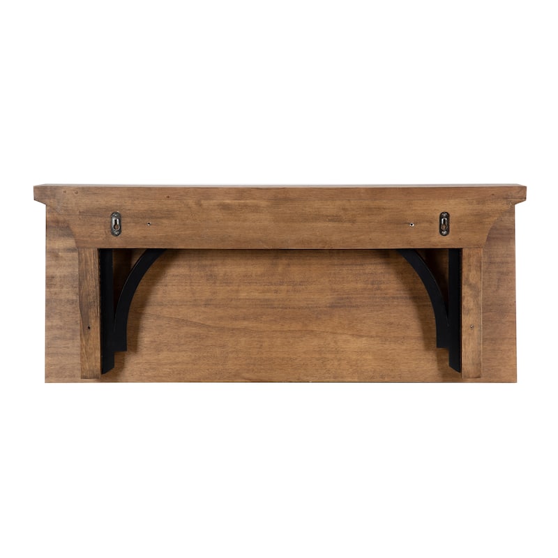 Kate and Laurel Corblynd Wood Wall Mounted Desk