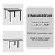 preview thumbnail 19 of 21, VredHom Outdoor Tempered Glass Top Aluminum Extendable Dining Table - 35.4 in W x 35.4-70.9 in L x 29.5 in H