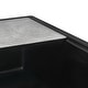 preview thumbnail 5 of 9, Ruvati 33-inch Undermount Workstation Granite Composite Kitchen Sink Matte Black - - 33" x 18-1/2" - 33" x 18-1/2″