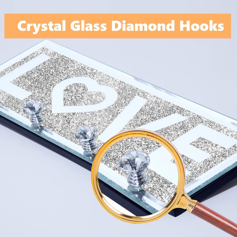 Mirrored Key Holder for Wall Decorative
