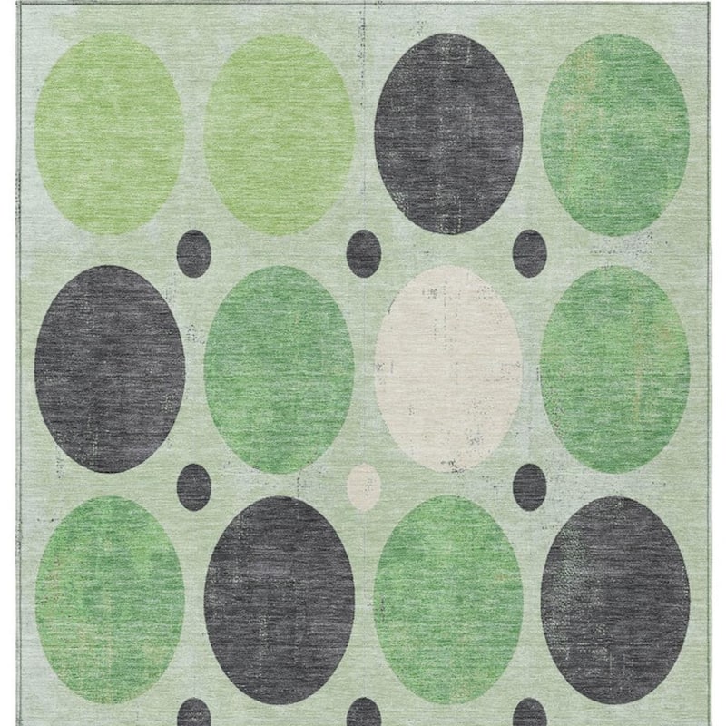 HomeRoots Geometric Transitional Rectangle Outdoor Rug