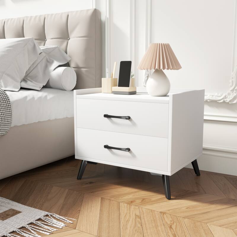 Edge Protection Design 2-Drawer Nightstand