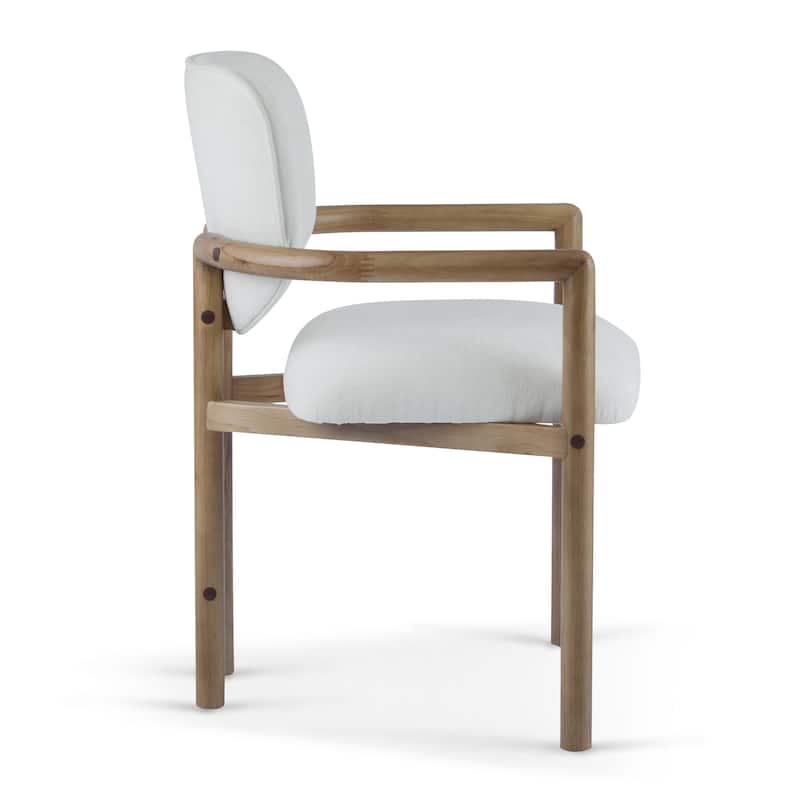 Dining Chairs Set of 2 Upholstered Arm Chairs