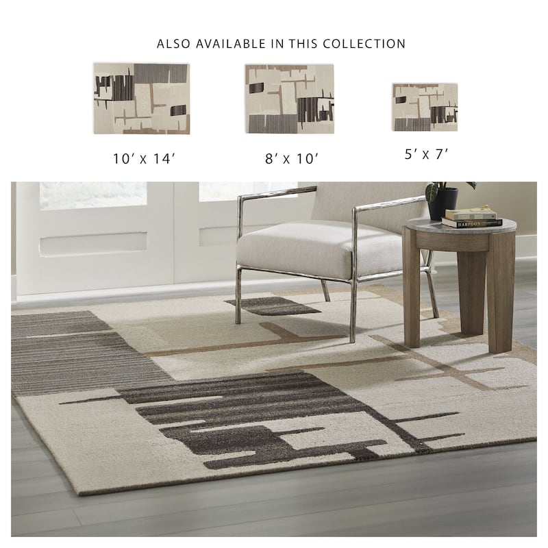 Signature Design by Ashley Kencher Beige/Brown Rug