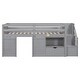 preview thumbnail 18 of 19, Multiple Functional Twin Size Storage Low Loft for Kids