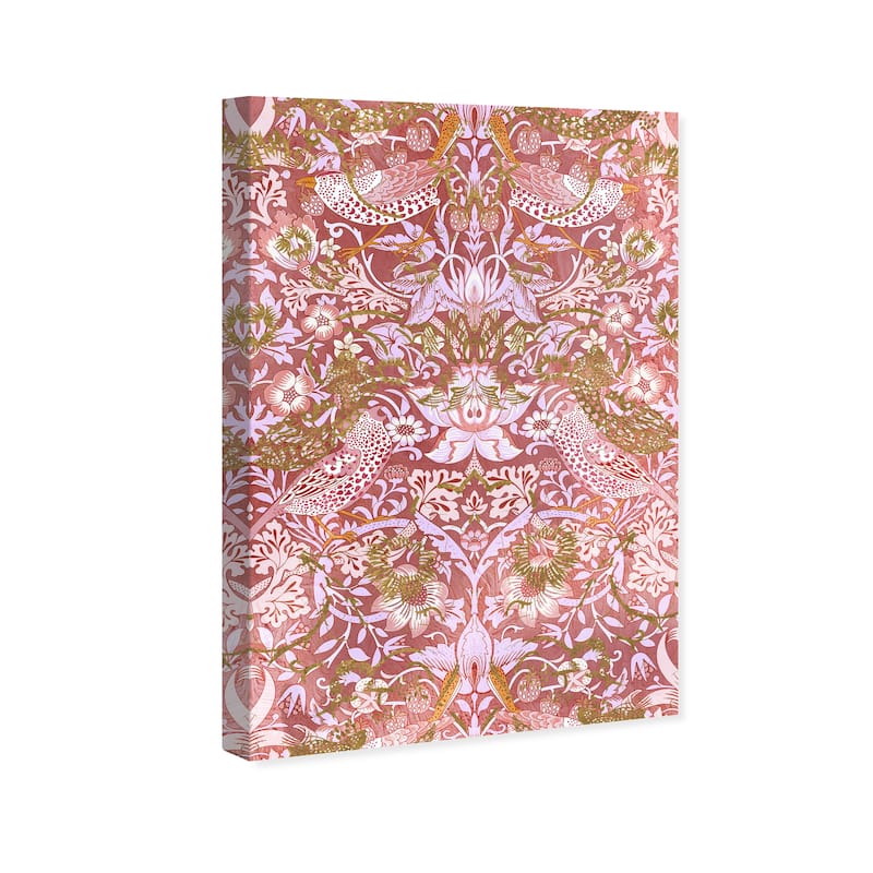 Wynwood Studio Canvas Abstract Royal Birds Bronze and Copper Wall Art Canvas Print