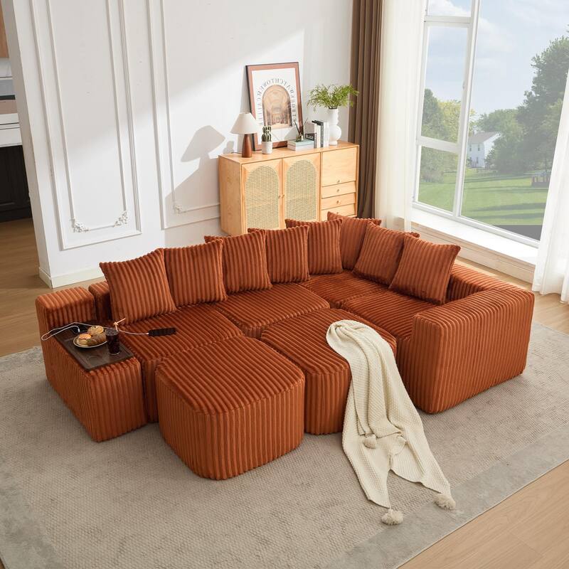 137.5" Oversize Movable Modular Sofa