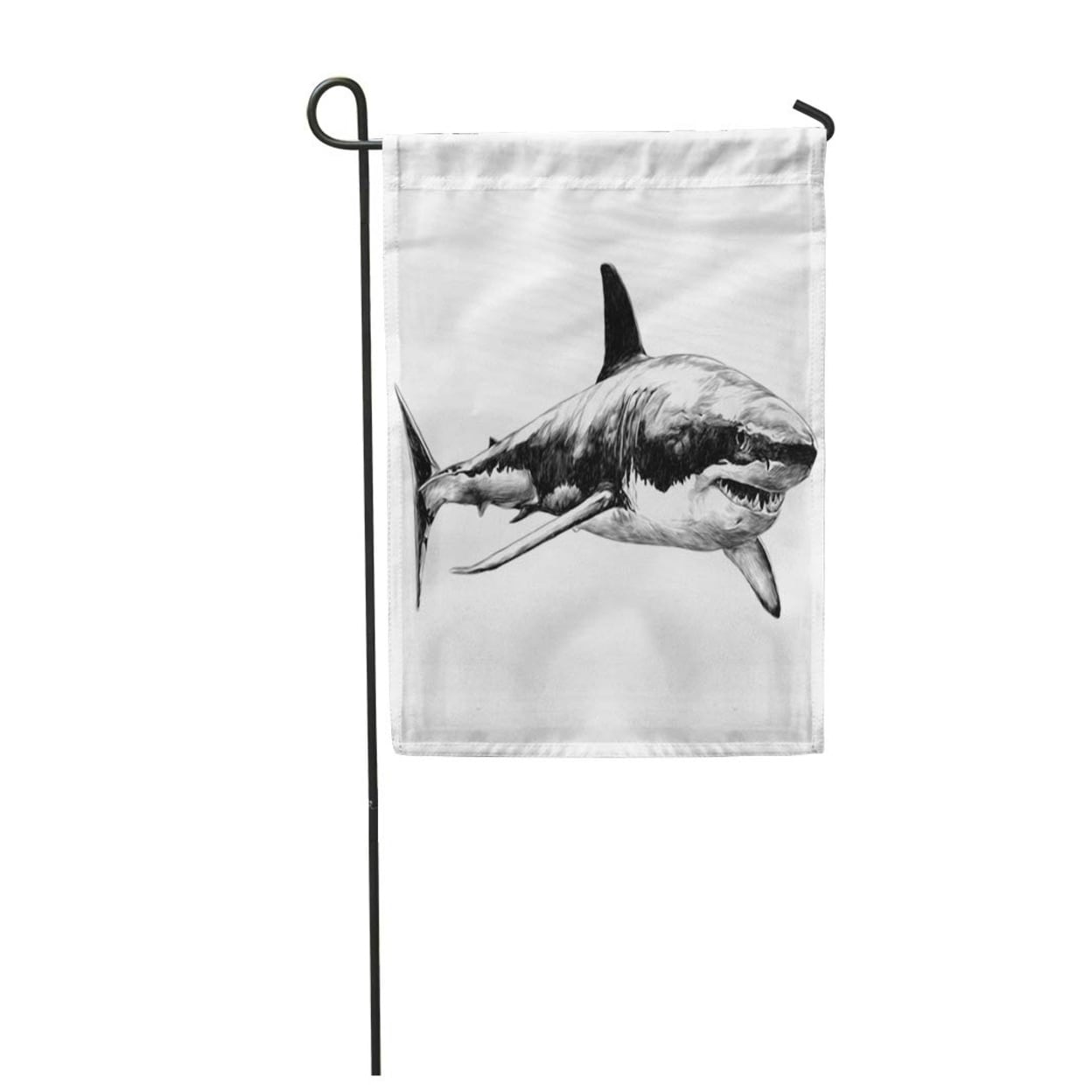 Shop Great Shark Sketch Graphics Monochrome Black And White