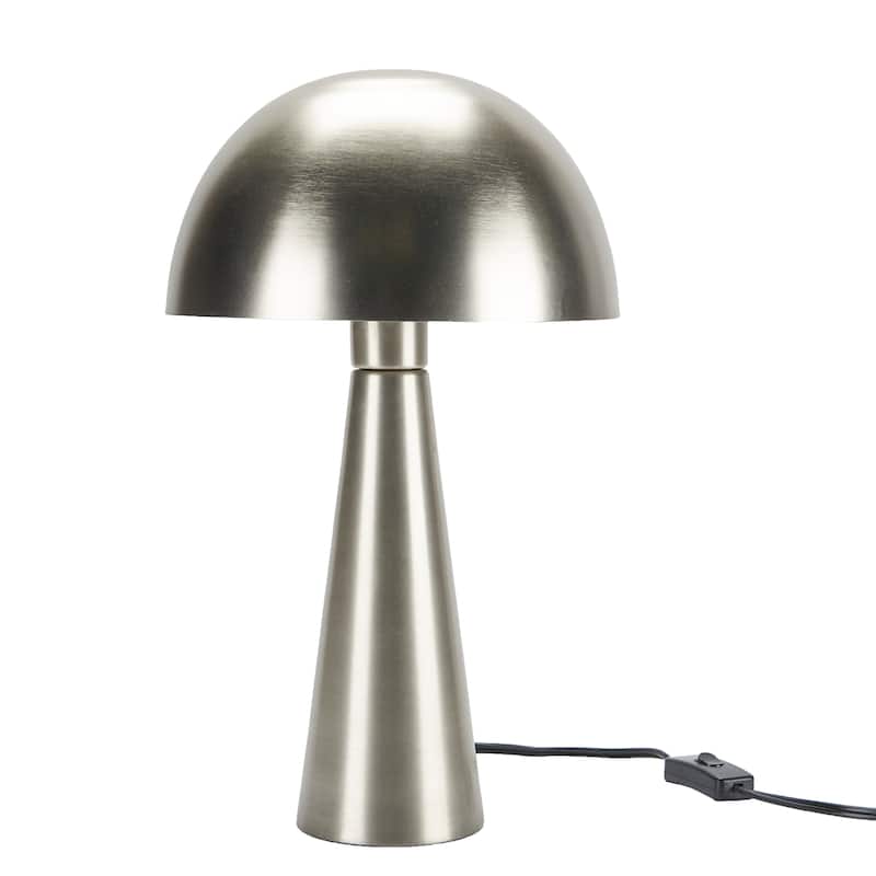 Nourison 16" Mid-Century Mushroom Table Lamp - Silver