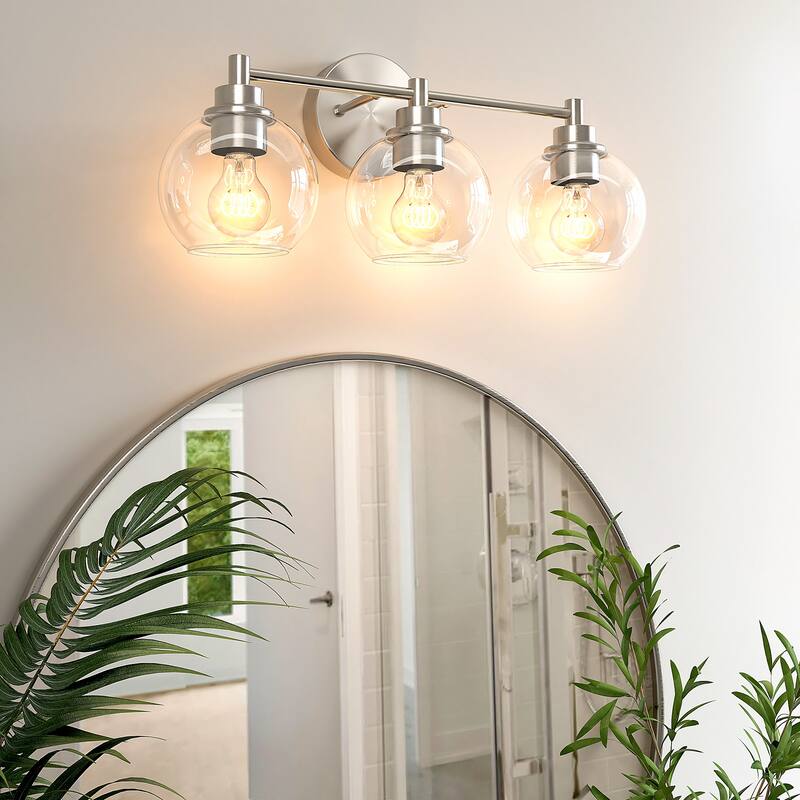 Dimmable Bathroom Vanity Light Globe Glass Shades