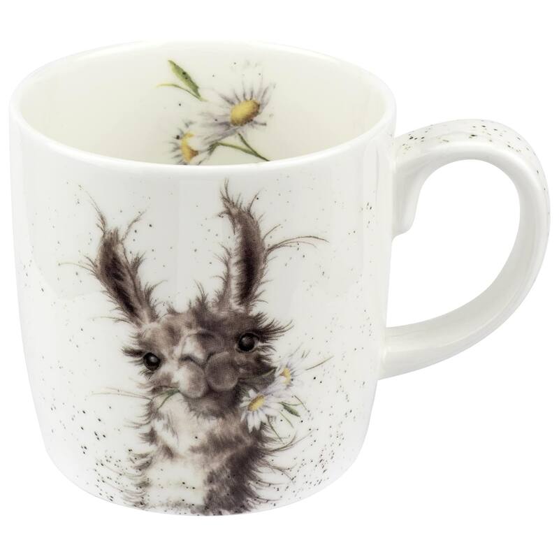 Royal Worcester Wrendale Designs Mug Assorted Animals - Because I'm Worth It (Llama)
