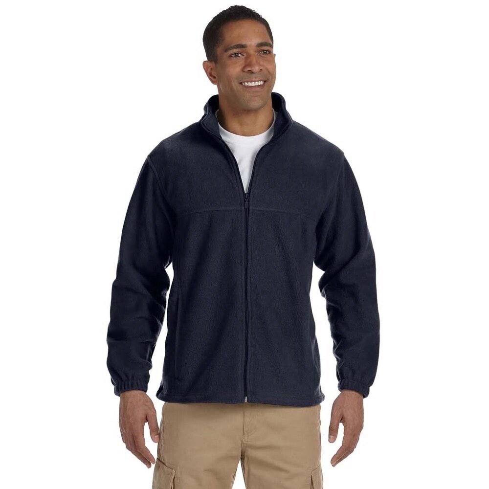 navy full zip fleece