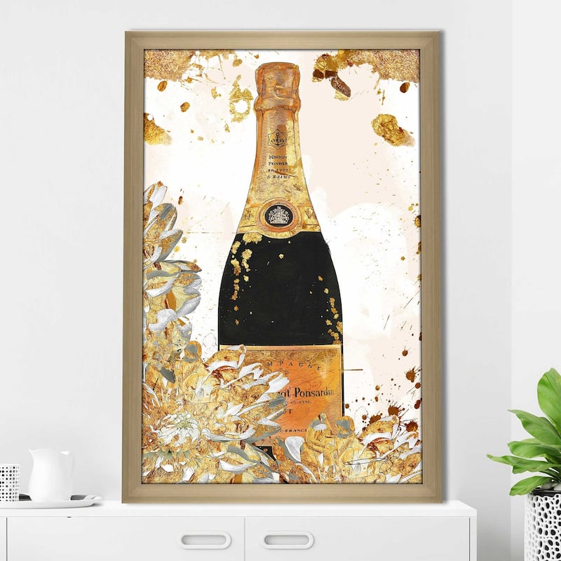 "Champagne in Gold" by Jodi Print on Acrylic
