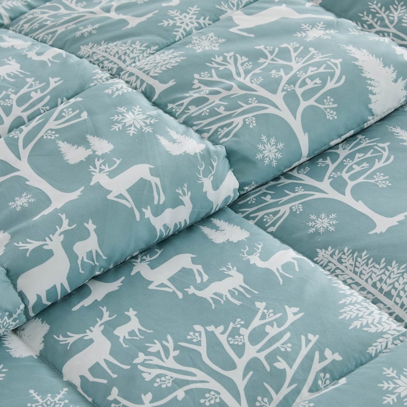 Linery & Co. Holiday Down Alternative Comforter and Sham Set