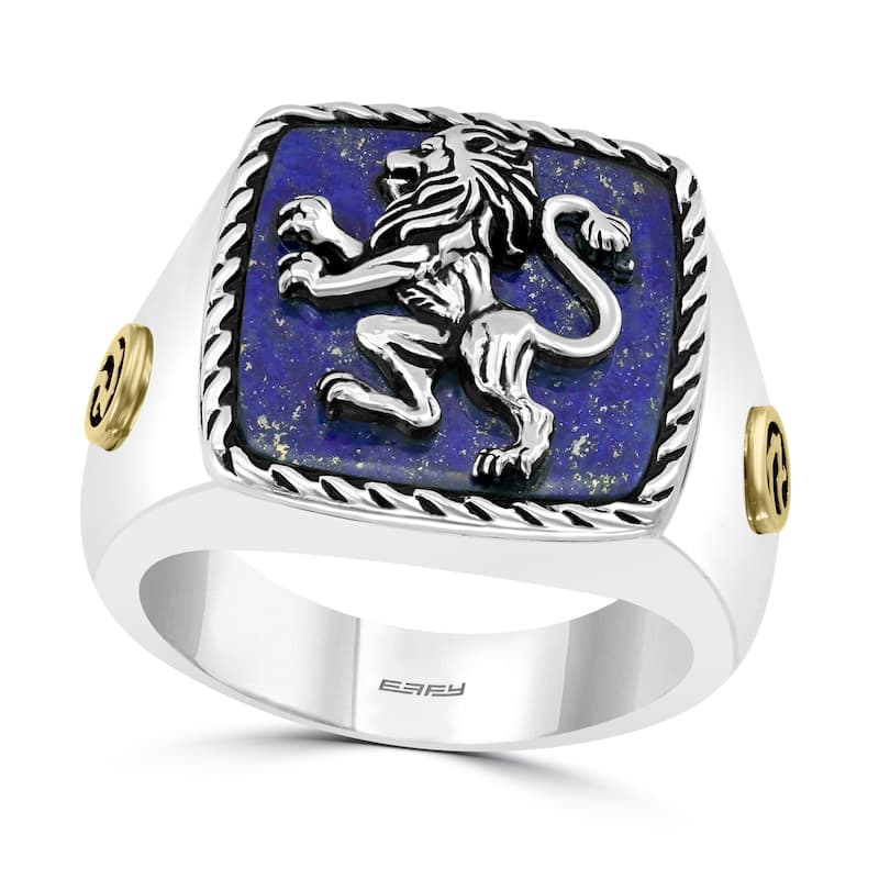 EFFY Men's 925 Sterling Silver Lapis Lazuli Ring - Blue