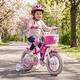 preview thumbnail 2 of 8, Gymax 12'' Kids Bike w/Training Wheels Hand Coaster Brakes Adjustable - Rose Red