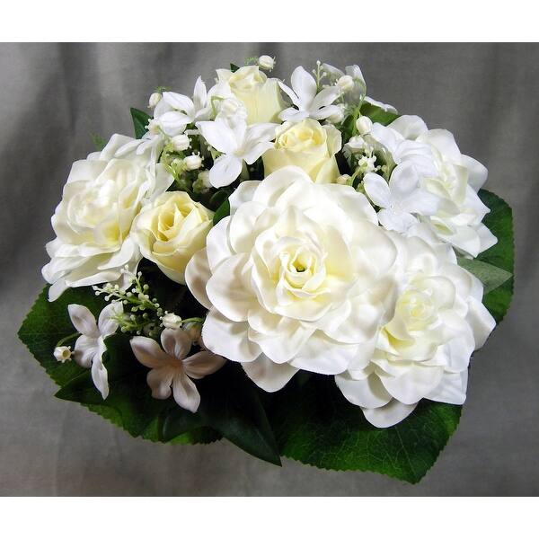 Shop 1 Pc 13 Inch Tall Artificial Gardenia Rose Mixed Bridal