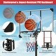 preview thumbnail 8 of 8, Basketball Hoop Height Adjustable Basketball System with Wheels and Fillable Base - 30" x 23" x 90"
