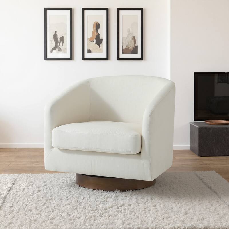 Modern 360°Swivel Barrel Chair