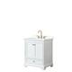 Option White, Gold Trim, Giotto Quartz Top