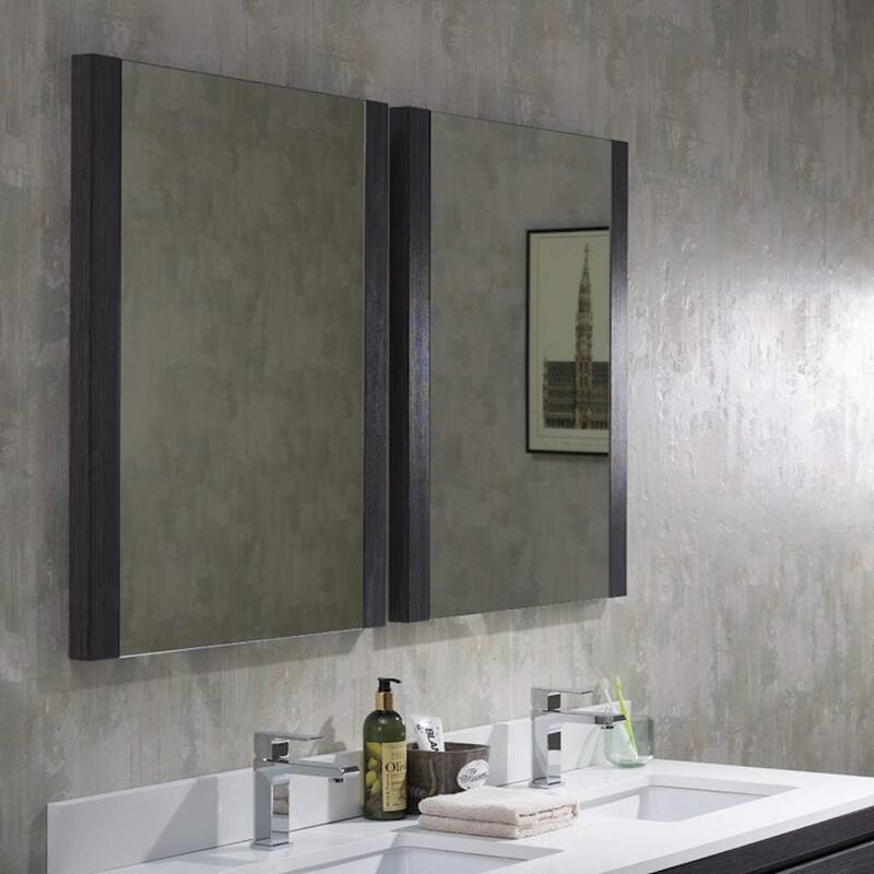 Blossom 60-Inch Double Bathroom Vanity Set with Acrylic Sinks & Mirror