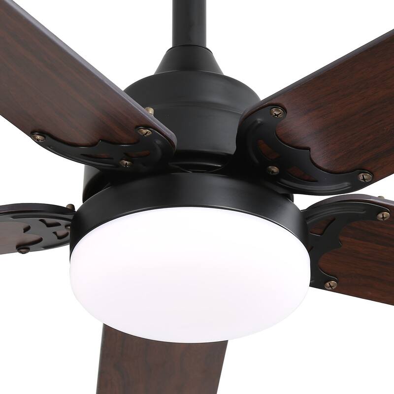 Sofucor 42 Inch Low Profile Ceiling Fan with Light and Remote Control,for Bedroom Living Room Kitchen Patio,Quiet DC Motor