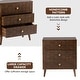 preview thumbnail 15 of 15, COSIEST Mid-Century Honeycomb 4 Legs Nightstands with Drawers