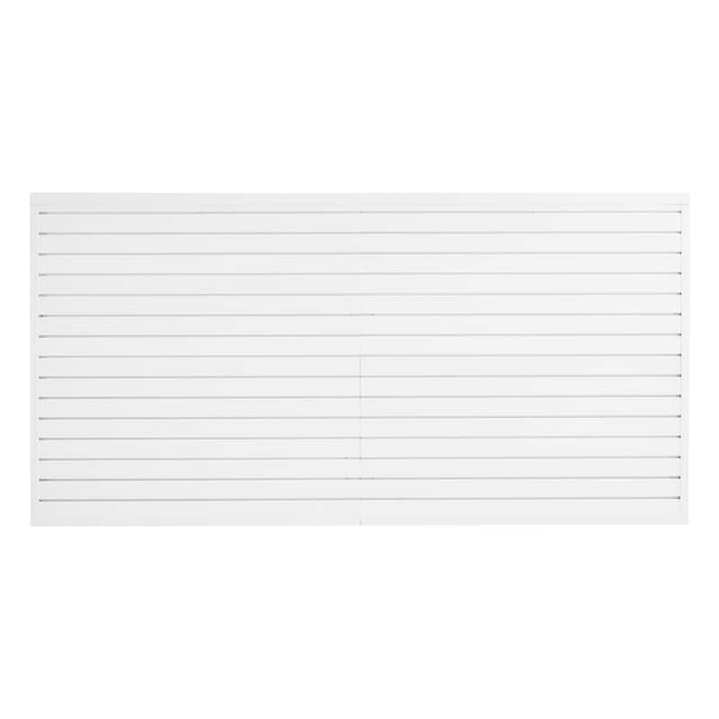 8 x 4 Feet Wall Paneling PVC Garage Slatwall with Accessories Suitable for Both Indoor and Outdoor Use