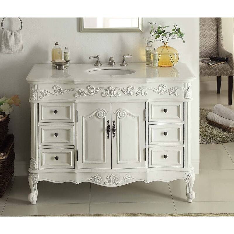 Benton Collection 48 Inch Breston Single Sink Bathroom Vanity