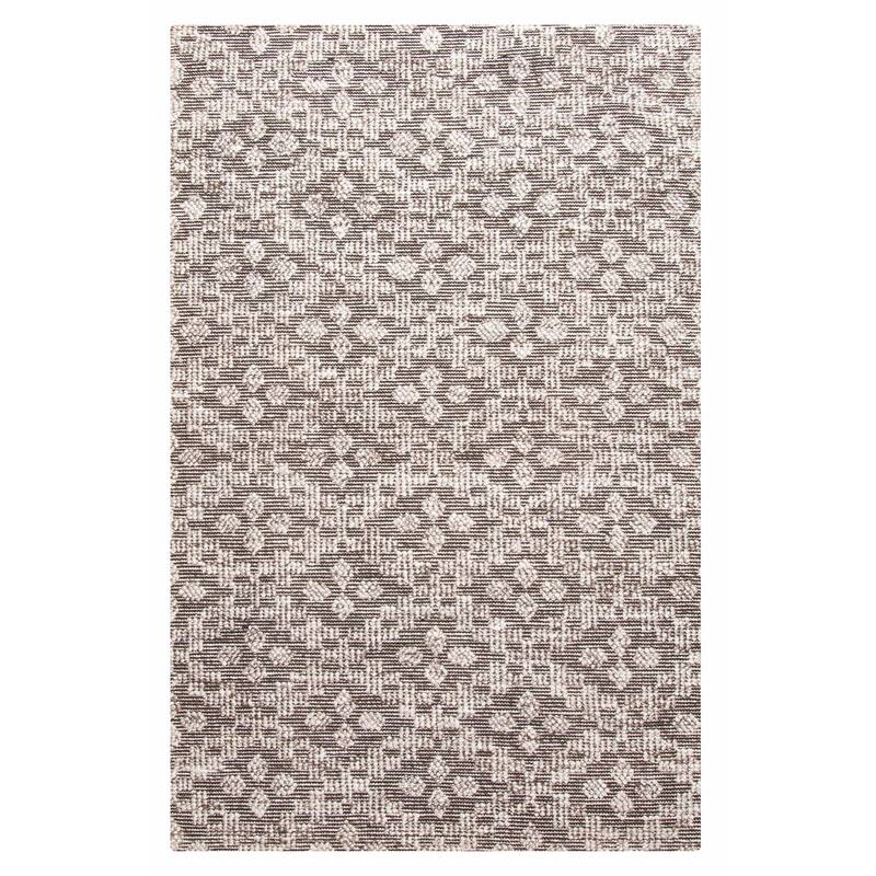 ECARPETGALLERY Braid weave Sienna Black Wool Rug - 5'2 x 7'9