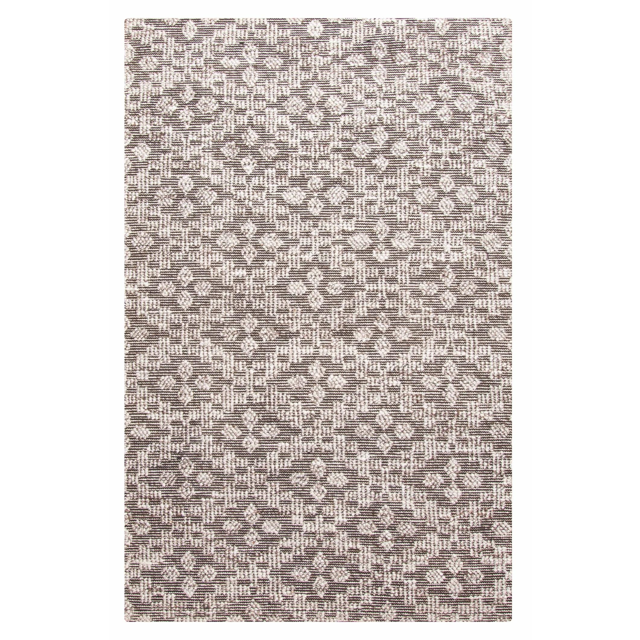 ECARPETGALLERY Braid weave Sienna Black Wool Rug - 5'2 x 7'9