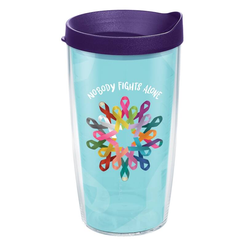 Tervis American Cancer Society - Ribbons Made in USA Double Walled Insulated Travel Tumbler, Classic - 16oz