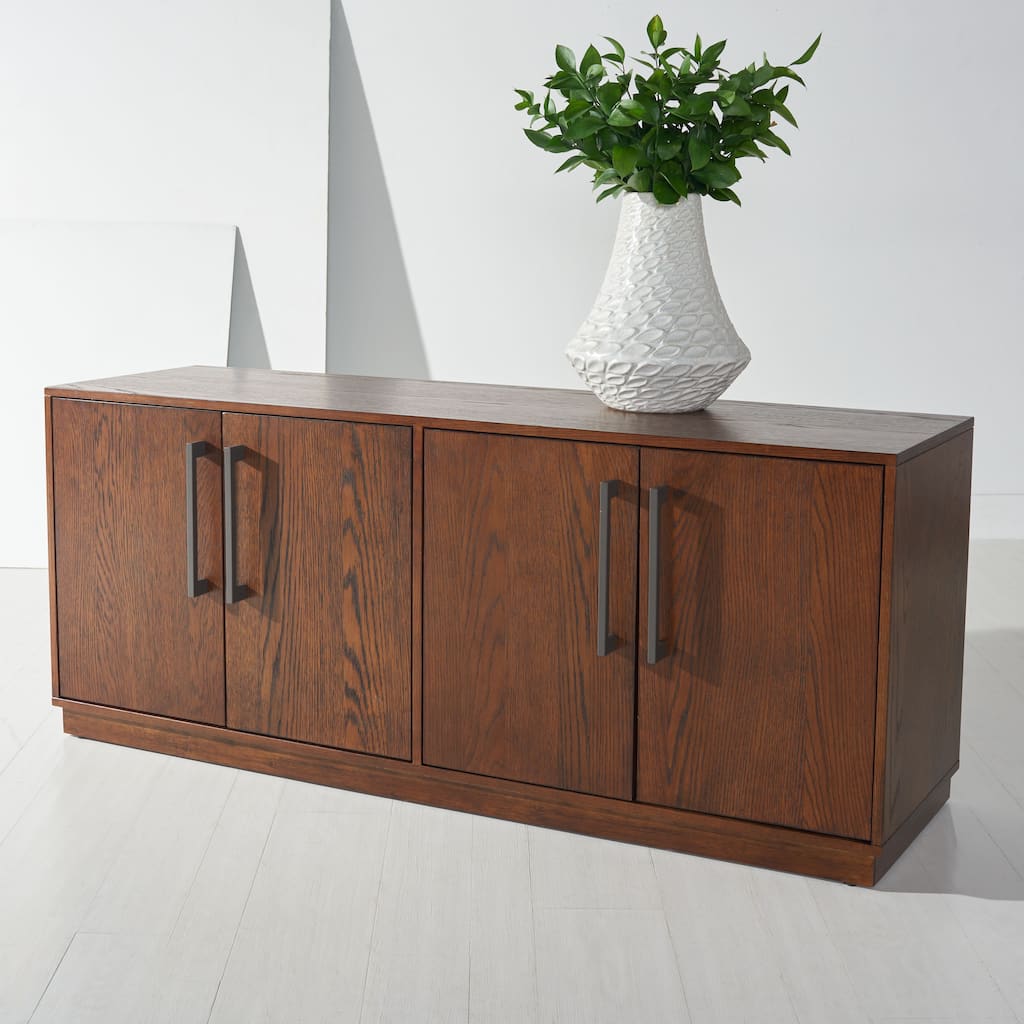 SAFAVIEH Couture Amadea 4 Door Media Stand - 58 In W x 17 In D x 24 In H - 58Wx24Dx17H