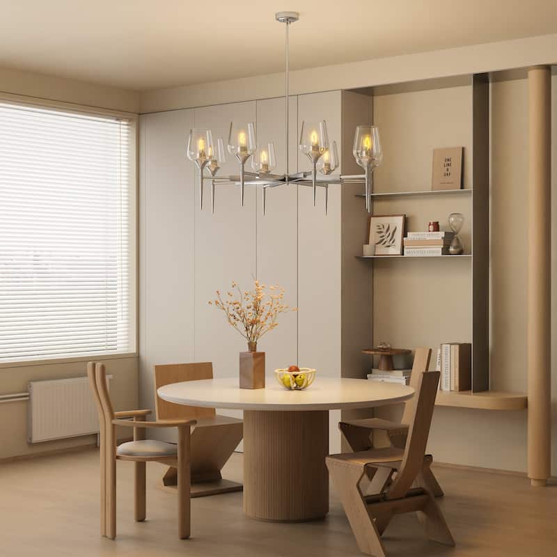 8 - Light Dimmable Classic Traditional Chandelier