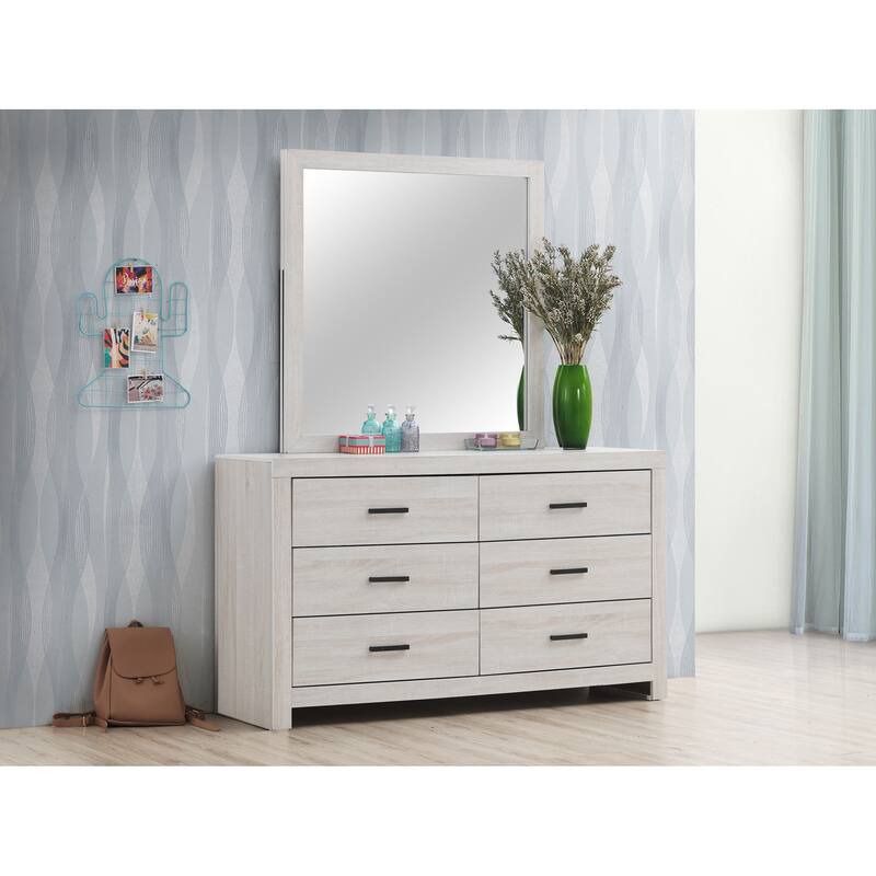 Brantford Farmhouse Rectangular 6-drawer Dresser