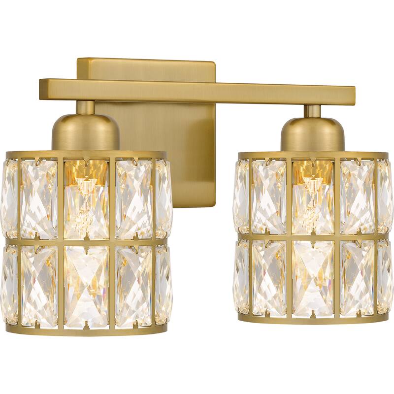 Gibson 2-Light Aged Brass Bath Light
