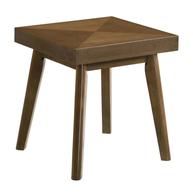 Hayward Walnut End Table with Diamond Parquet