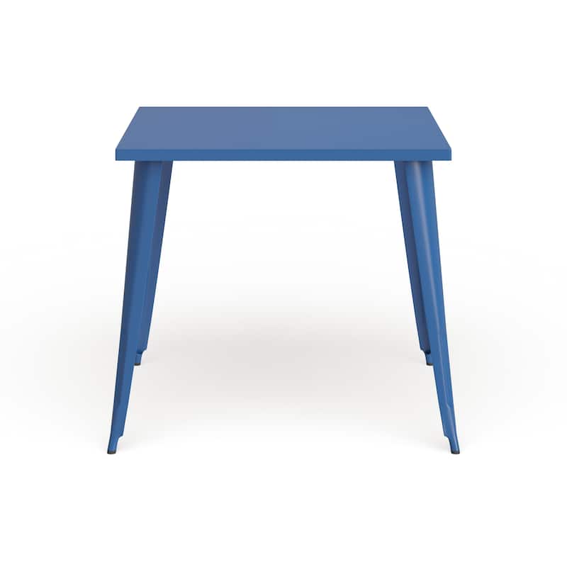 35.5'' Square Metal Indoor-Outdoor Table - 35.5"W x 35.5"D x 29.75"H