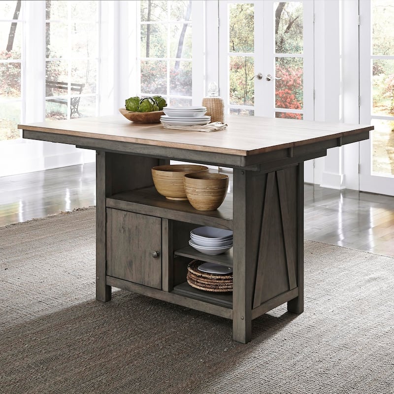 Lindsey Farm Sandstone Kitchen Island - Grey