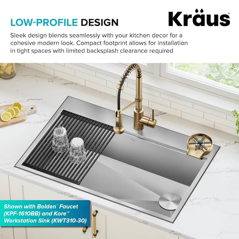 KRAUS CleanMate Glass Rinser for Kitchen Sink