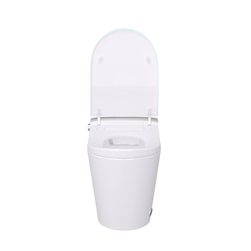 Smart Toilet with Bidet, Heated Seat, Auto Flush, Warm Air Dryer, Night Light, One-Piece Intelligent Toilet 220 lbs Capacit