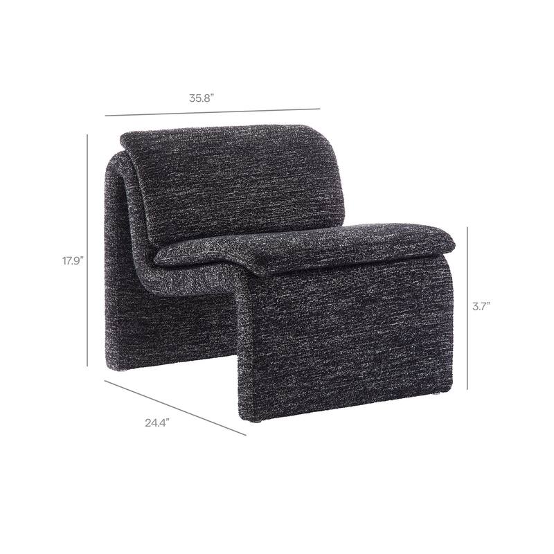 Lume Boucle Upholstered Armless Accent Chair