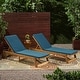 preview thumbnail 1 of 15, Nadine Chaise Lounge Cushions ONLY (Set of 2) by Christopher Knight Home Blue