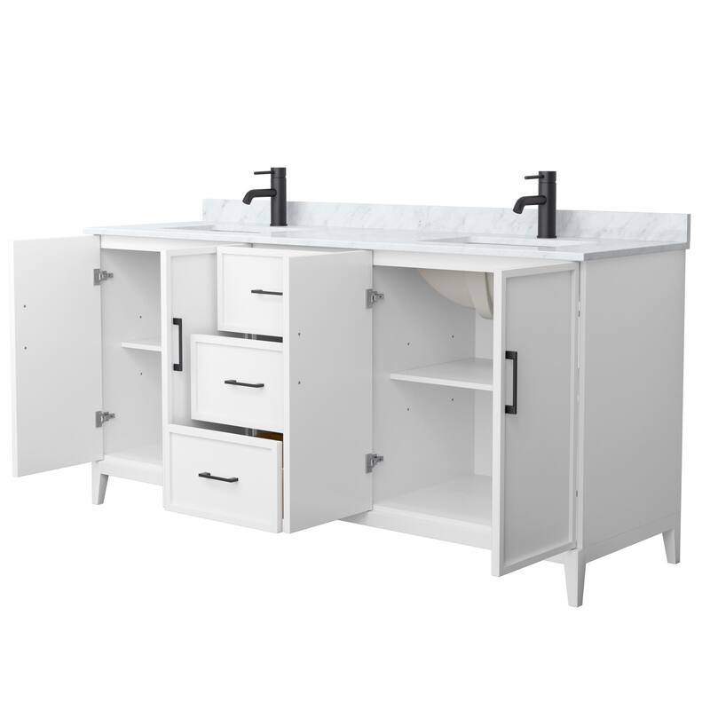 Elan 72-inch Double Vanity, Marble Top